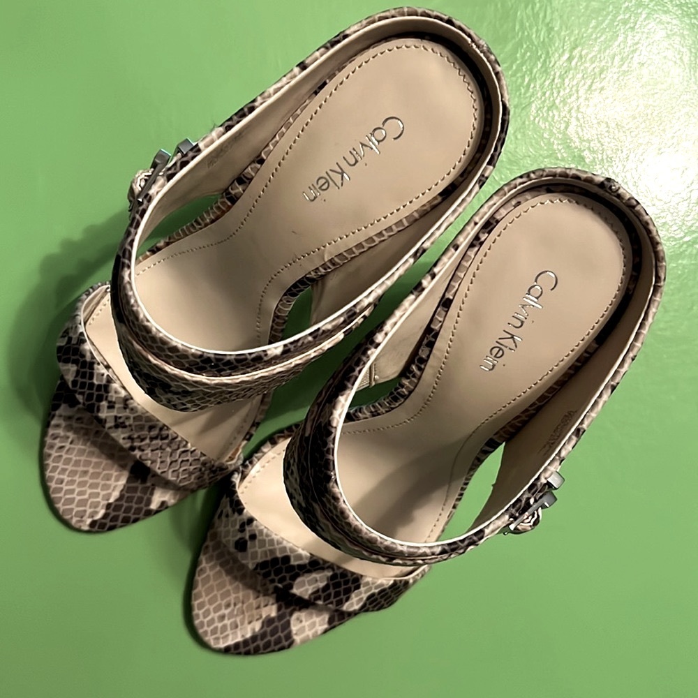 Calvin Klein Snakeskin High Heels size 7